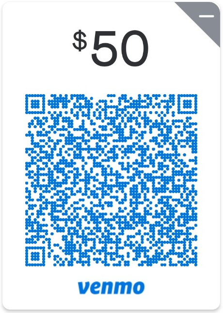$50 Venmo Deposit QR Code